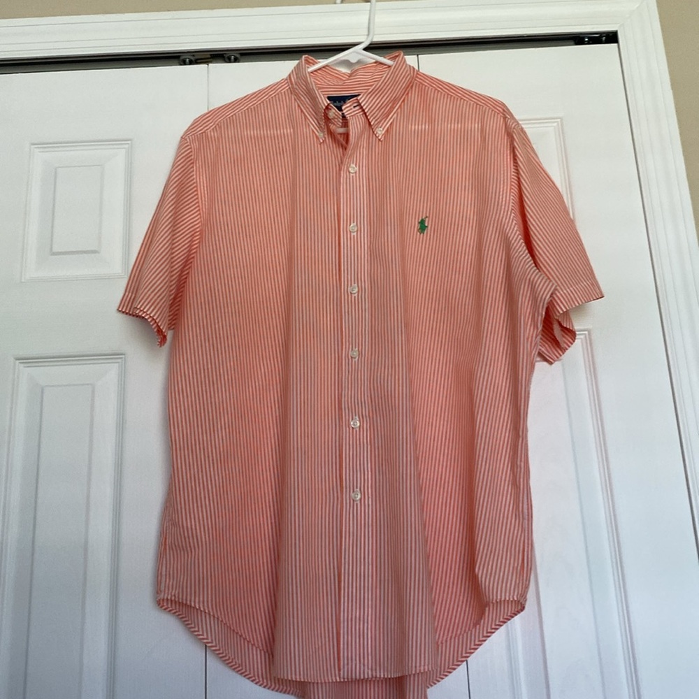 Men’s lightweight cotton short sleeve striped shirt by Ralph Lauren Polo